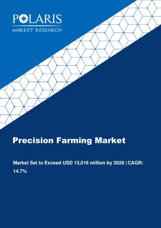 Precision Farming/Agriculture Market [By Hardware (Automation & Control System, Sensing Devices, Access Points); By Depl