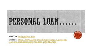 5 Ways a Personal Loan EMI Calculator Helps You Plan Your Finances?