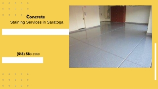 Concrete Staining Services in Saratoga