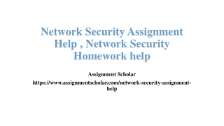 Network Assignment Help