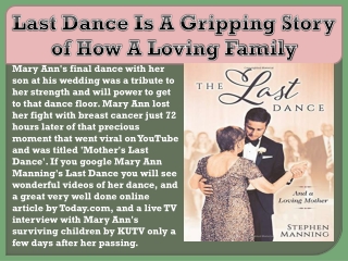 Last Dance Is A Gripping Story of How A Loving Family