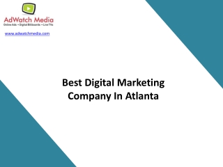 Best Digital Marketing Company In Atlanta