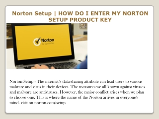 Norton Setup | HOW DO I ENTER MY NORTON SETUP PRODUCT KEY