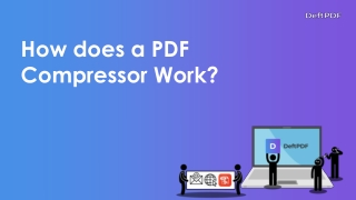 How PDF compressor works