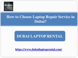 How to Choose Laptop Repair Service in Dubai?