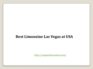 Best Limousine Las Vegas