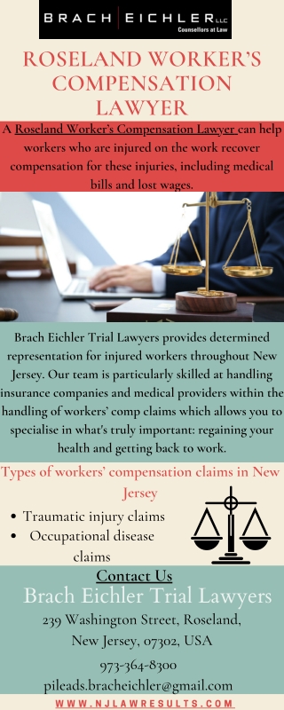 Roseland Worker’s Compensation Lawyer