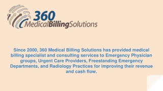 Florida Emergency Physicians Billing Services - 360 Medical Billing Solutions