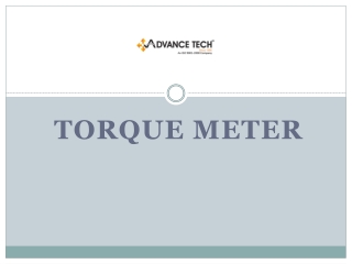 Buy online torque meter in india – Advance tech