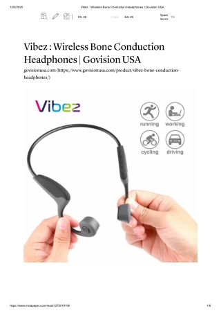 BONE CONDUCTION HEADPHONES