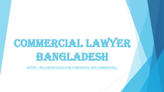 Commercial lawyer Bangladesh