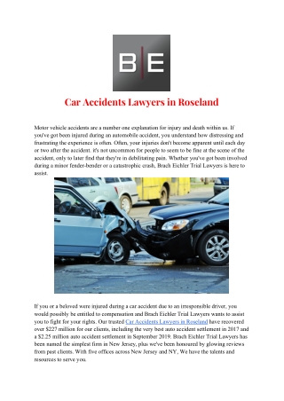 Car Accidents Lawyers in Roseland