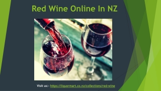 Red Wine Online In NZ