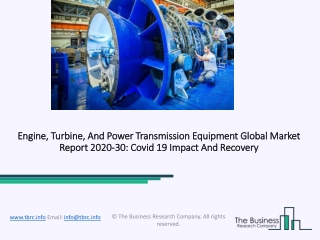 Engine, Turbine, And Power Transmission Equipment Market Forecast to 2030 | Covid 19 Impact and Recovery