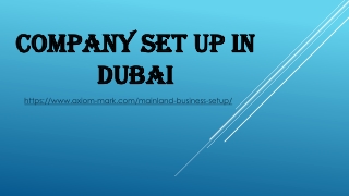 Company set up in Dubai