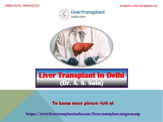 Get Liver Transplant In Delhi