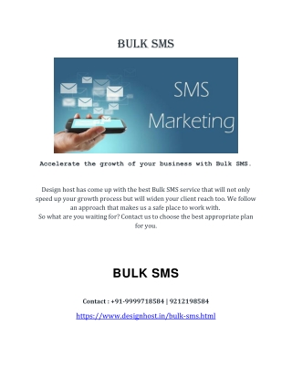 Accelerate the growth of your business with Bulk SMS