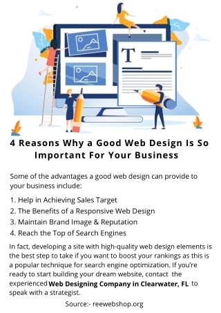 4 Reasons Why a Good Web Design Is So Important For Your Business