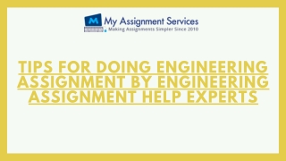 Tips for Doing Engineering Assignment by Engineering Assignment Help Experts