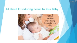 All about Introducing Books to Your Baby