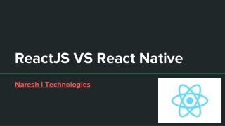 ReactJS VS React Native- ReactJS Online Training