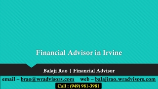 Financial Advisor in Irvine