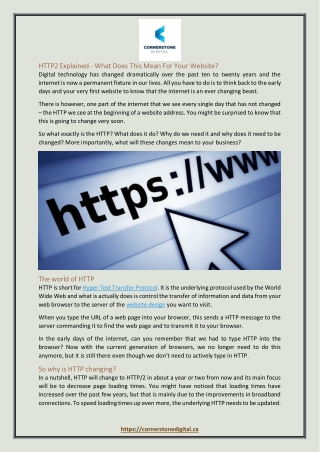 HTTP2 Explained - What Does This Mean For Your Website?