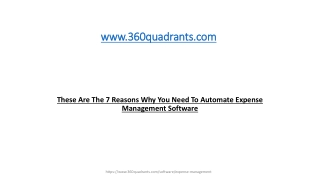 These Are The 7 Reasons Why You Need To Automate Expense Management Software