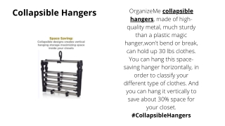 Collapsible Hangers