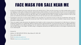 Face Mask For Sale Near Me