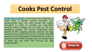 How Cooks Pest Control Protects Your Family & Home