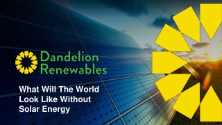 What Will The World Look Like Without Solar Energy
