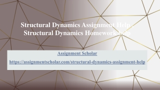 Structural Dynamics Assignment Help