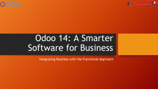 Odoo 14 A Smarter Software for Business