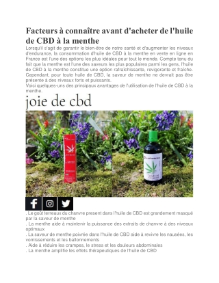 Produits CBD à vendre en france | Joiedecbd.fr