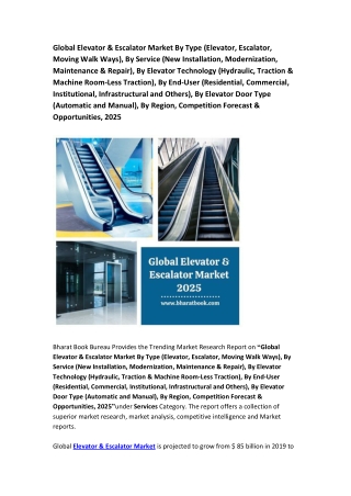 Global Elevator & Escalator Market Research Report 2025