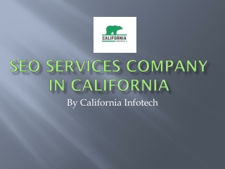 SEO Services Company in California