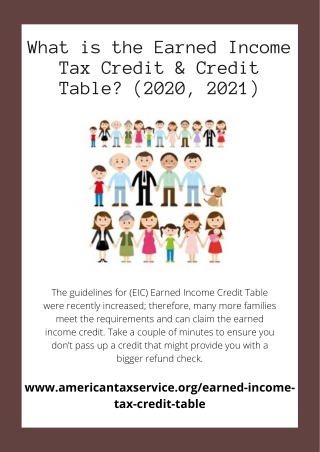 What is the Earned Income Tax Credit & Credit Table?
