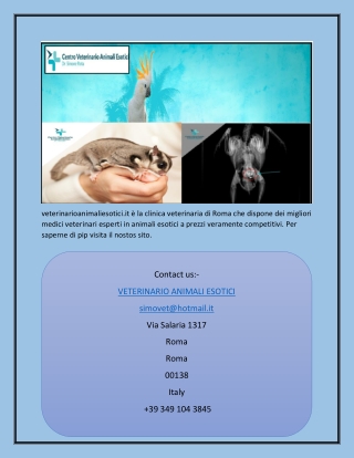 La migliore clinica veterinaria a Roma