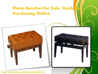 Piano Benches for Sale- Guide to Purchasing Online