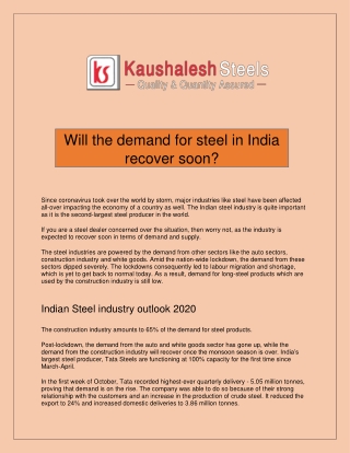 Tata Steel Bangalore