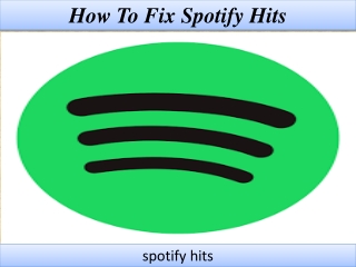 How To Fix spotify hits