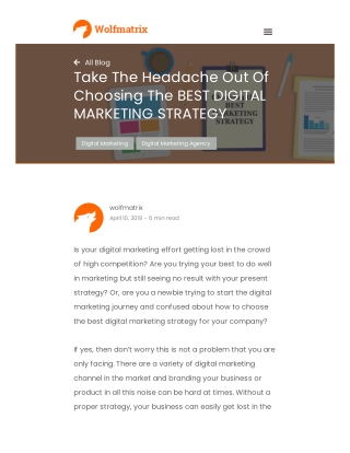 Take The Headache Out Of Choosing The BEST DIGITAL MARKETING STRATEGY