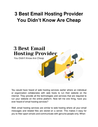 3 Best Email Hosting Provider You Didn’t Know Are Cheap