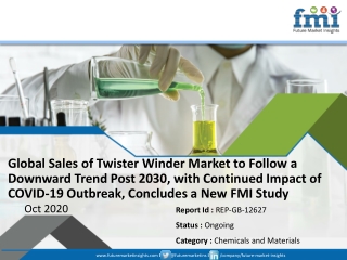 Global Sales of  Twister Winder Market to Follow a Downward Trend Post 2030, with Continued Impact of COVID-19 Outbreak,