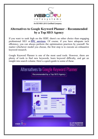 Alternatives to Google Keyword Planner – Recommended by a Top SEO Agency