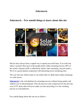 Solarmovie