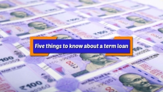 Five things to know about term loan