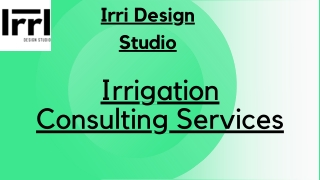 Irrigation Consulting Services in Florida- Irri Design Studio