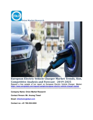 European Electric Vehicle Charger Market Trends, Size, Competitive Analysis and Forecast - 2019-2025